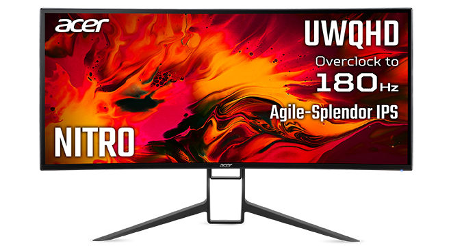 169062В РФ прибыл флагманский игровой монитор Acer Nitro XR343CKP с изогнутым QHD-экраном и заводской калибровой