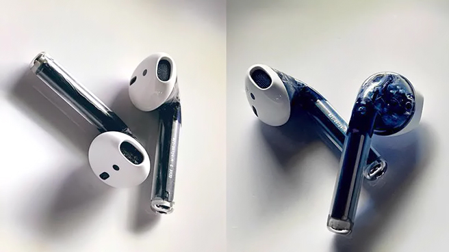 170787Опубликованы фотографии необычной прозрачной версии Apple AirPods