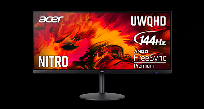 170827Acer Nitro XV342CKP: игровой монитор формата 21:9 с USB-хабом и AMD FreeSync Premium