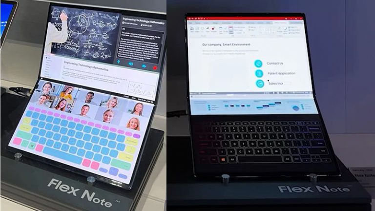 251519Samsung показала ноутбук будущего с огромным гибким экраном
