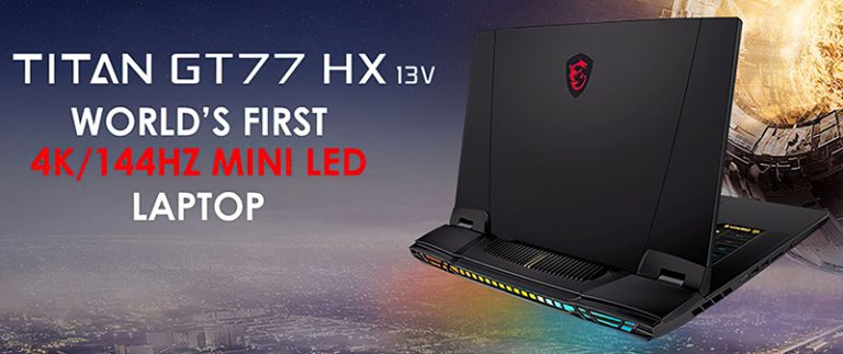 258872MSI рассказала об игровом ноутбуке Titan GT77 HX 13V с уникальным дисплеем