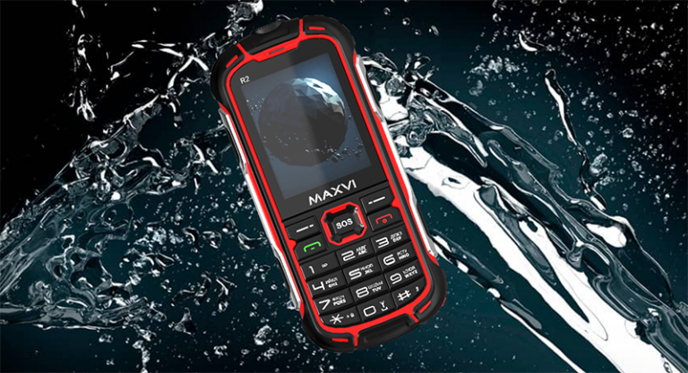 259335Maxvi R2: кнопочный телефон с IPS-экраном и защитой от воды по IP68